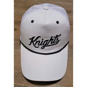 UCF Knights White Rope Hat Trucker Cap Snapback Coca-Cola Black Script NCAA